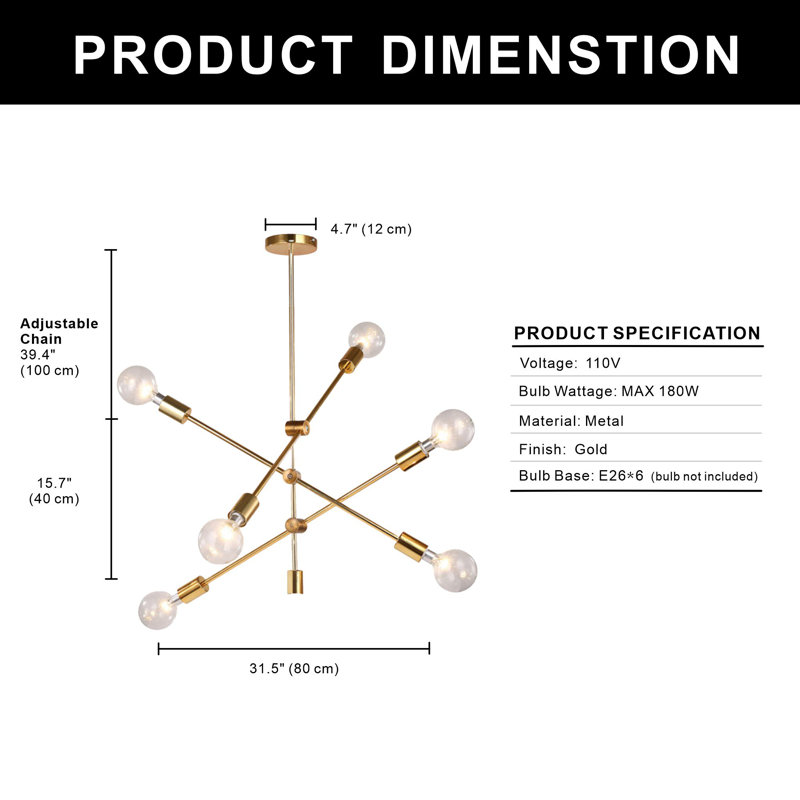Dajana 6 - Light Kitchen Island Pendant