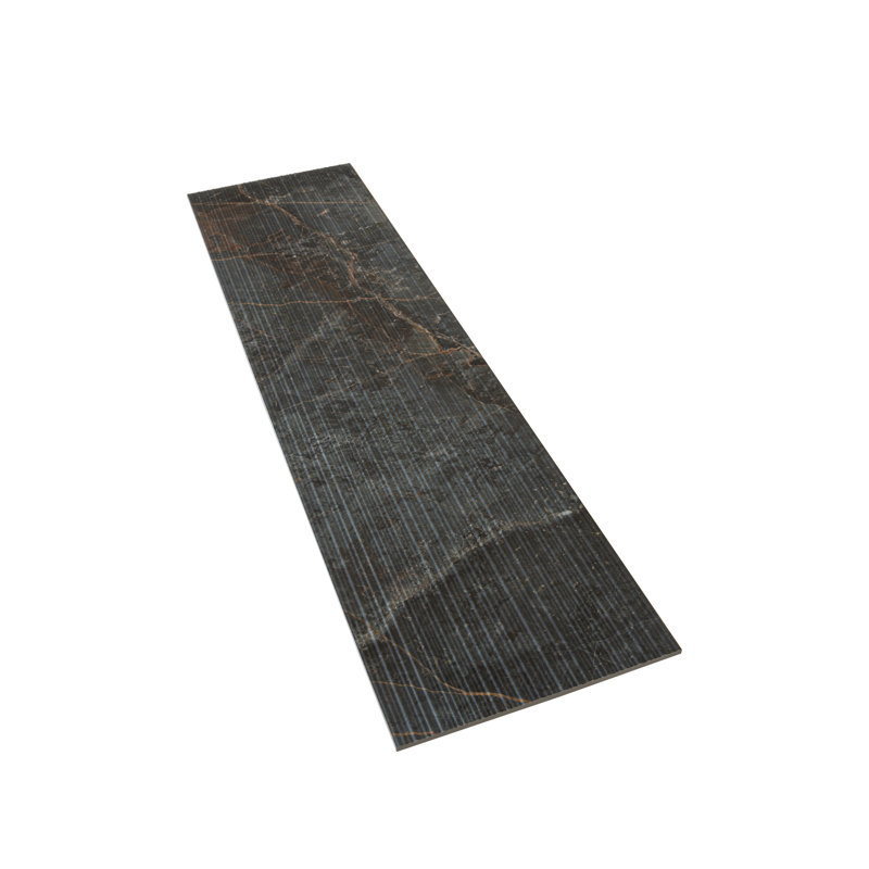 Pinnacle 12 X 48 In. Matte Slate Grey With Molten Copper Porcelain Wall And Floor Tile (11.63 Sq Ft/Case) - 3 Pack