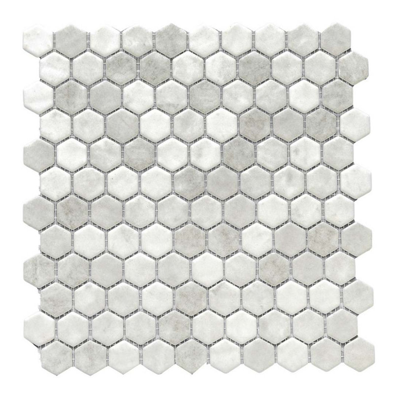 Eterna 1" x 1" Straight Edge Glass Mosaic Wall And Floor Tile, Shabby Gray