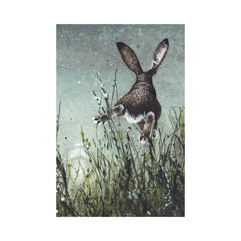 Reproduction d’art sur toile tendue « Airborne » par Maggie vandewalle, H 12 po x l 8 po x P 0,75 po