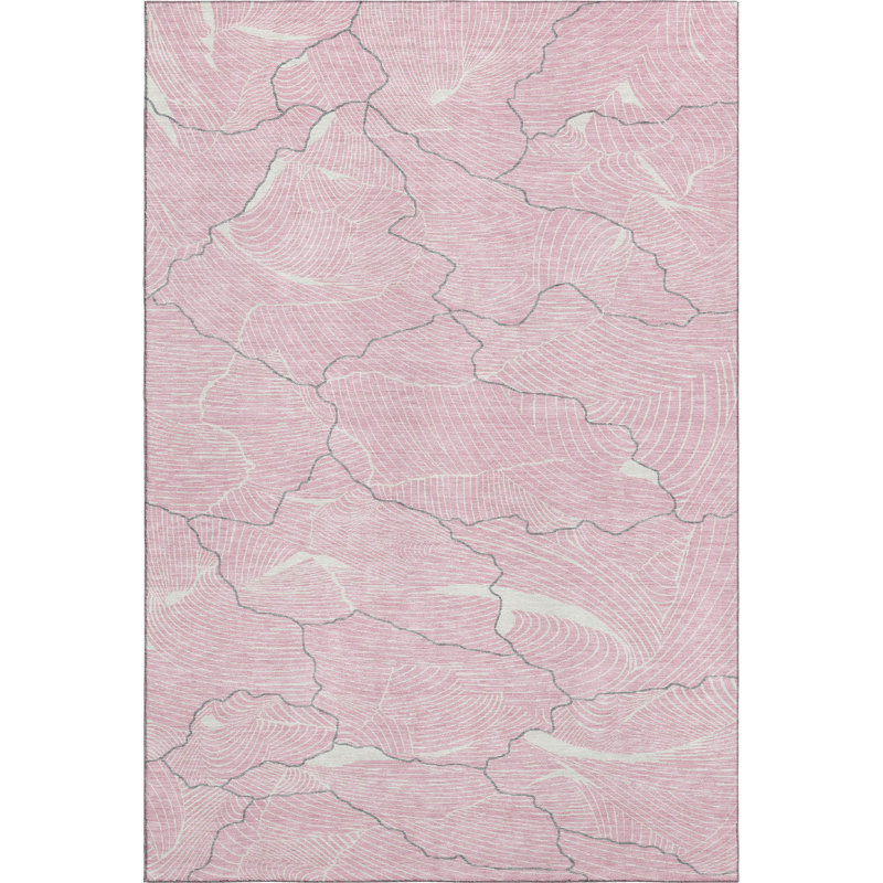 Premium Machine Washable Cossette AMF1048 Lines Rug, Rectangle 8' x 10'