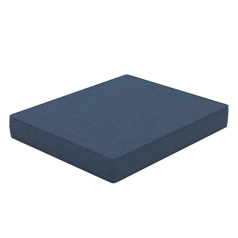 Sunbrella® Outdoor Ottoman Seat Cushion, 23" W x 19" D, Spectrum Indigo