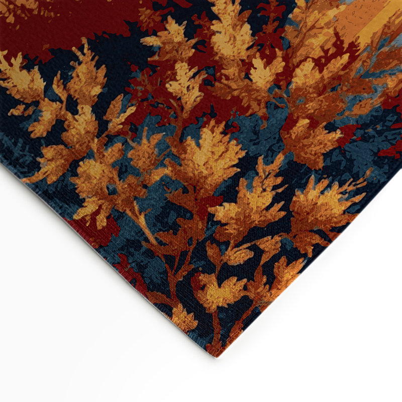 Nature Brown Indoor and Outdoor Area Rug, Rectangle 5' x 7'