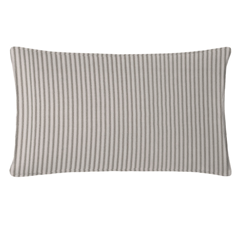 Housse et insert de coussin en coton Lafayette, Taupe, H 14 po x l 20 po