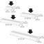 Array 4 Piece Floating Wall Shelves Set-1495078744