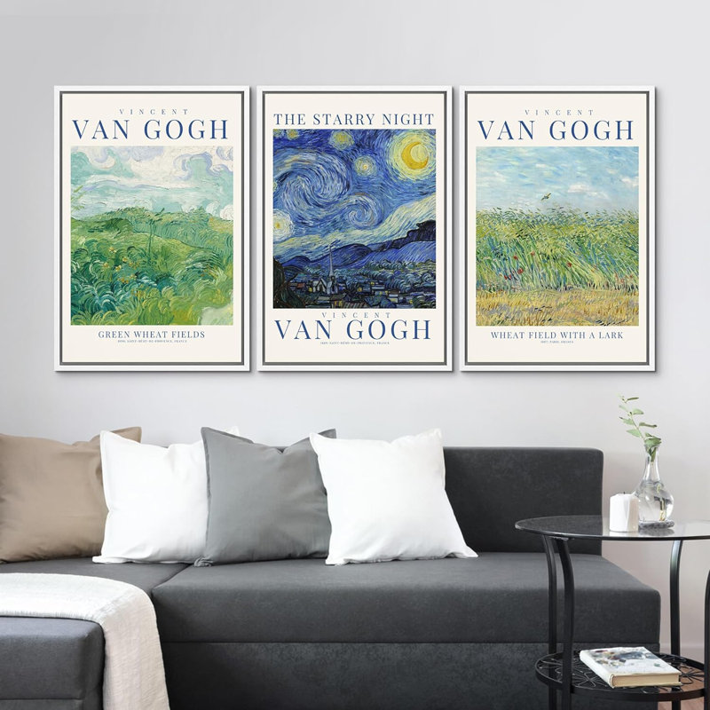 Classical Artwork Night, 3 pièces, Blanc, H 24 po x l 16 po x P 1,5 po