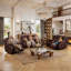 Fauteuil inclinable manuel, causeuse et fauteuil