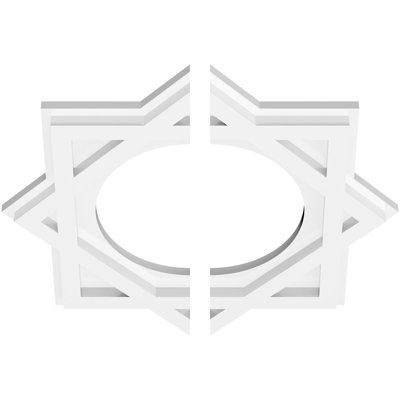 Médaillon de plafond contemporain en PVC Axel