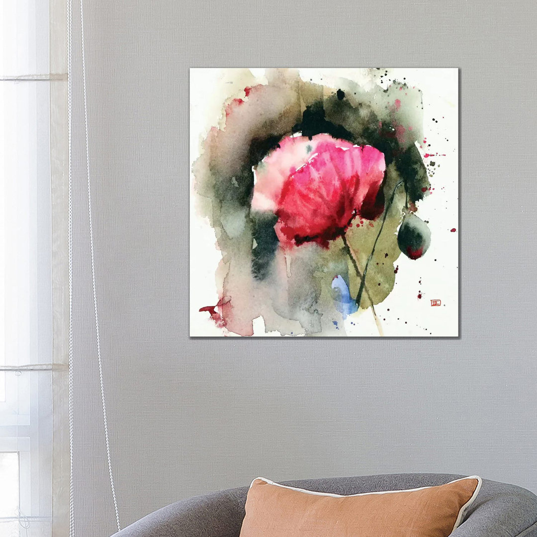 Evening Poppy von Dean Crouser - Galerie-umwickelte Leinwand Giclée auf Leinwand