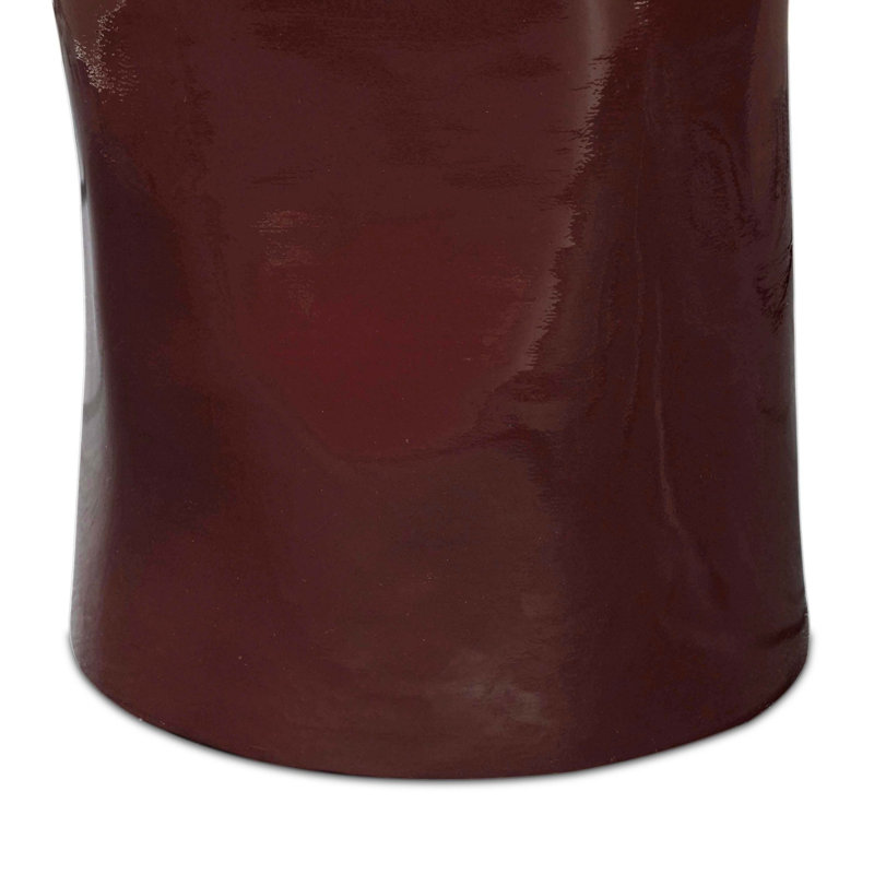 Manon Pedestal Set-Glossy Plum Cast Aluminum