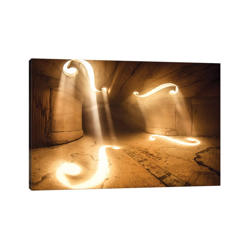 "Inside Violin X" par Adrian Borda-impression d’art graphique, Pas de tapis, Toile tendue, H 8 po x l 12 po x P 0,75 po