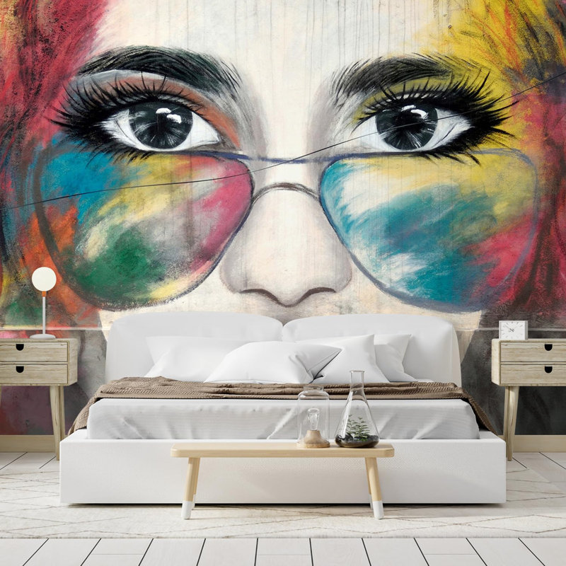 Vibrant Graffi Street Paint Peel & Stick Border, 96" L x 96" W