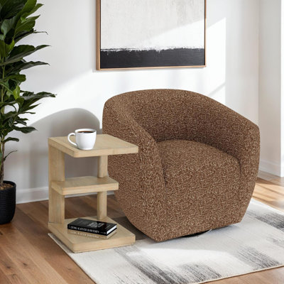 Upholstered Sofa With Modern Brown Cocktail Table