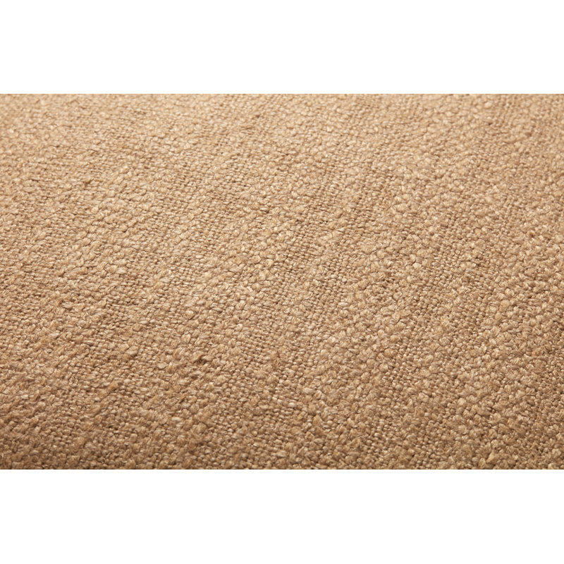 Amber Lewis x Loloi Aveline Pillow, Natural/Rust, 18" x 18", Down