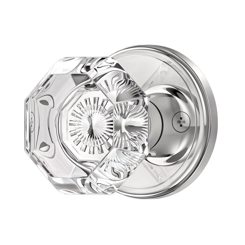 Boutons de porte en cristal Coolnews Retro Elegant Series, Chrome