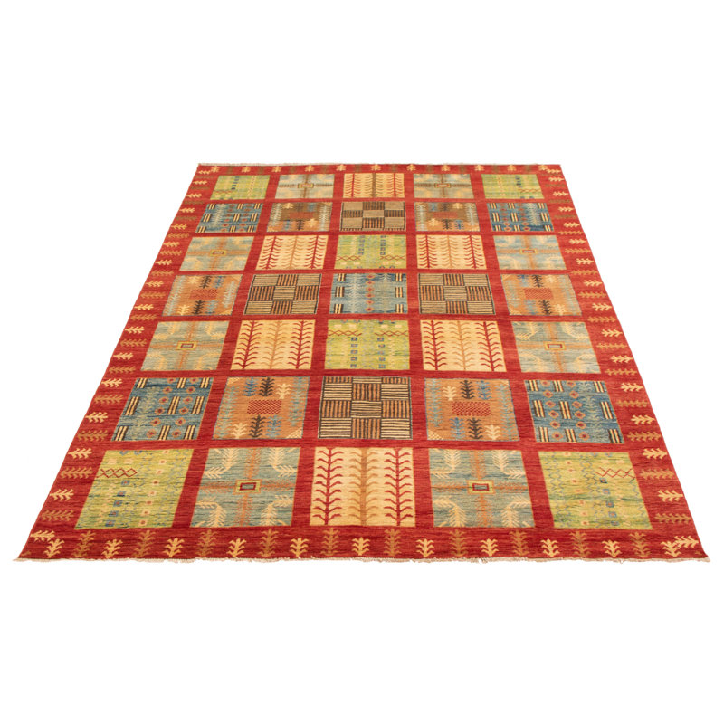 Tapis rouge foncé Finest Ghazni 6 pi 10 po x 9 pi 9 po