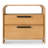 Hultgren - Modern Natural Acacia 2-drawer Nightstand