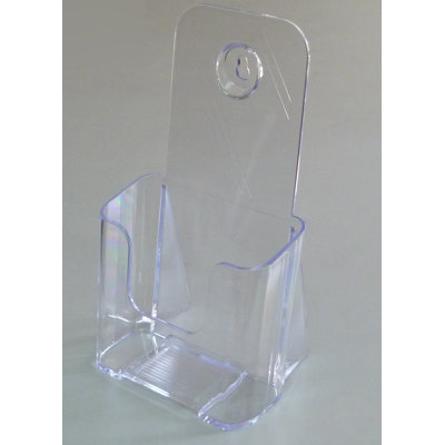 Leaflet Holder Tri-Fold Literature Holder Clear Acrylic One Tier Wall Mountable