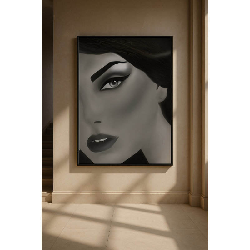 Art mural sur toile Veil of Intention par Kasian Art Studio - cadre noir