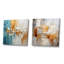 Collage Fusion - Ensemble de 2 collages abstraits carrés-1806361230-1806361218