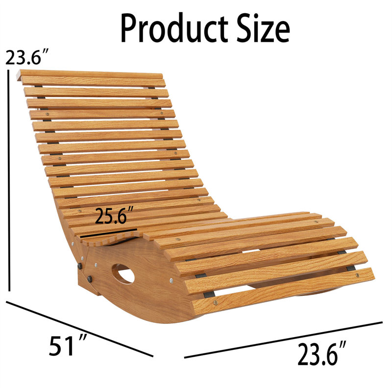 Chaise berçante Yohana