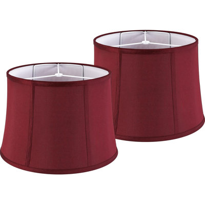  Abat-jour ensemble de 2 grands abat-jours cylindriques -12 x 14 x 10 pouces (araignée) abat-jour pliable pour lampes de table
