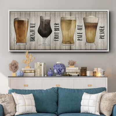 Beer Chart I- Framed Canvas