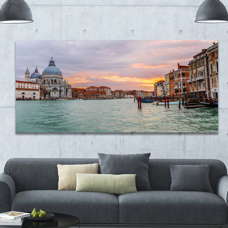 «Santa Maria Della Salute», photographie, H 28 po x l 60 po x P 1,5 po, Toile tendue