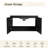  Exmore 24" Wall-Mounted Vanity with Ceramic Sink,Soft-Close Doors-1977447002