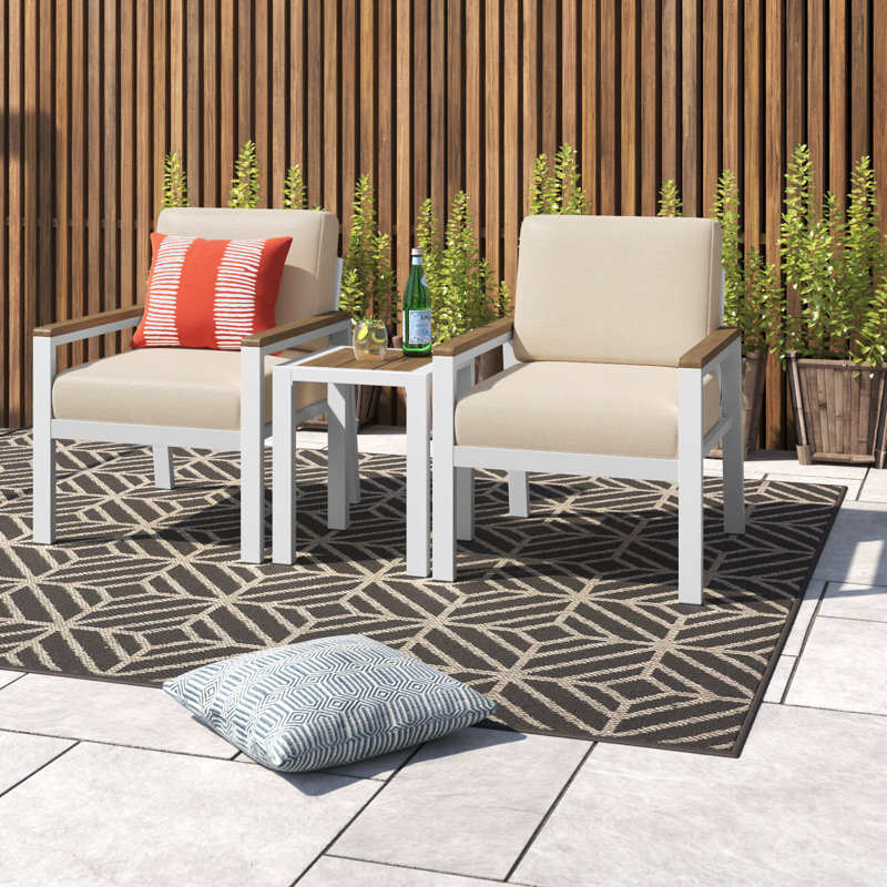 Asly 2-seater Chat Set, White