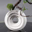 15" Artificial Tree With White Ceramic Base Vase Faux Plastic Plant Decor Art Indoor
