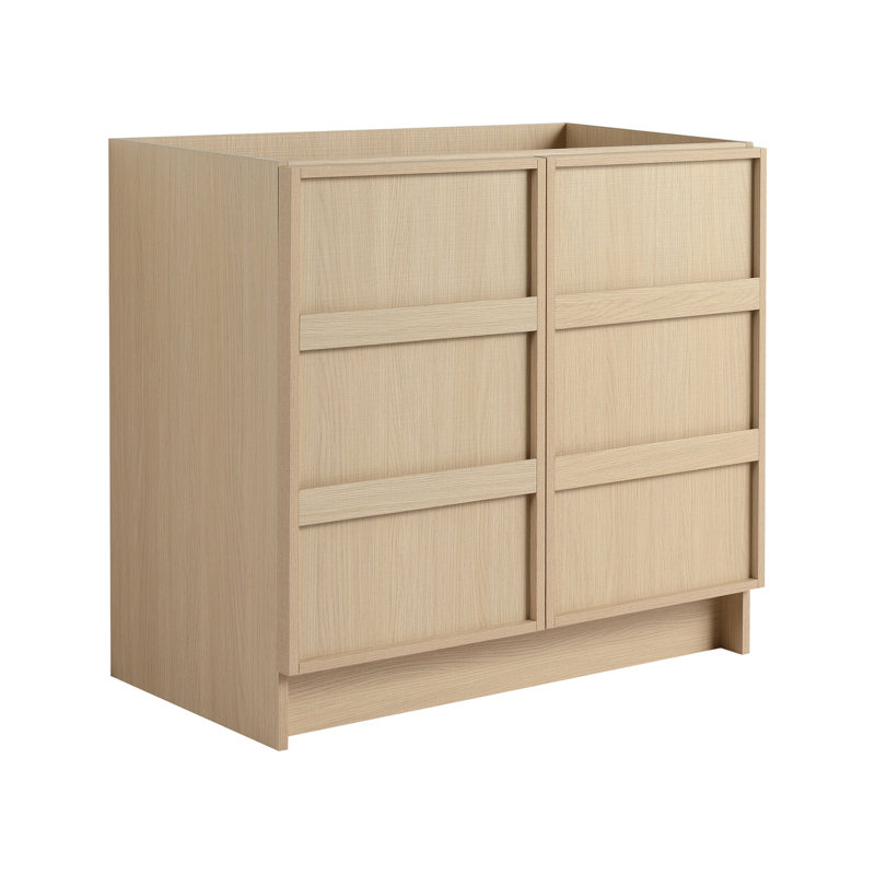 Meuble-lavabo autoportant 36 po et 2 portes d'armoire à fermeture en douceur