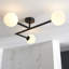 Terflinger Glass Semi Flush Mount-490570433