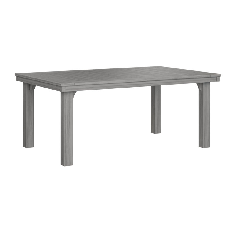 Table de salle à manger rectangulaire Berlin, Bois flottant gris