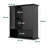 Bathroom Wall Storage Cabinet with Door and Open Shelves, Medicine Cabinet Organizer with Towel Bar-1609263151-1609263145