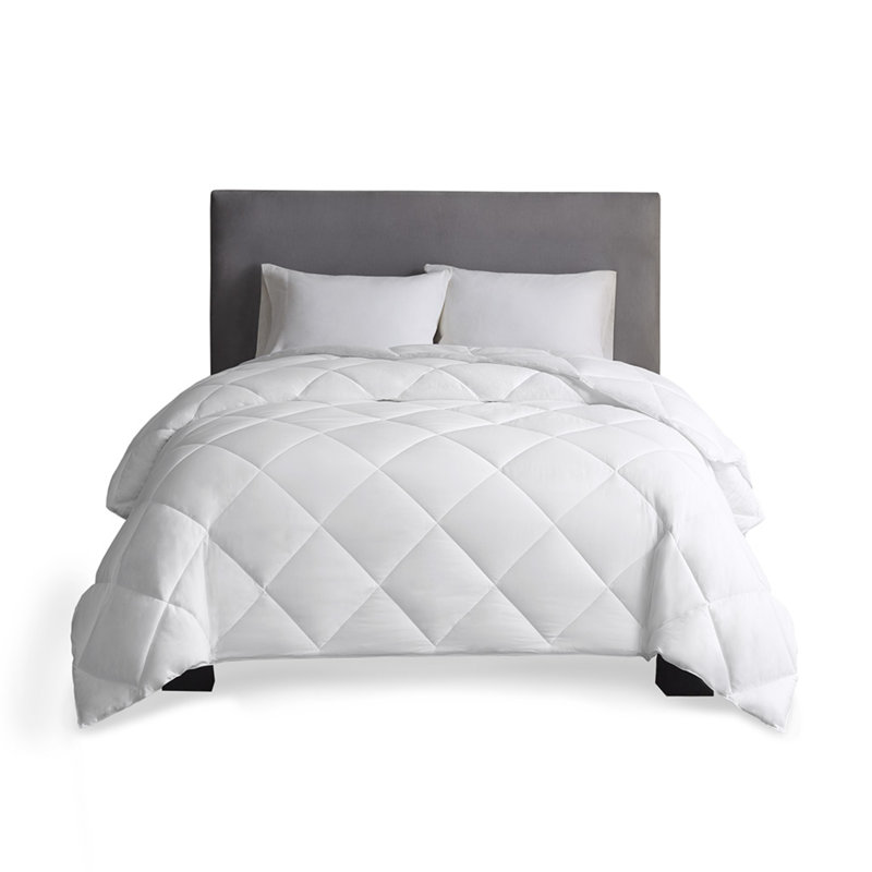 Warm Cotton Comforter Bedding Set, Hypoallergenic White Cozy Design For Home