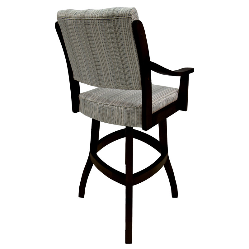 Curby Swivel Wood Counter Stool, Extra Tall (40” Seat Height), Black