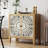 Carved Sideboard with Door and Solid Wood Legs-662281928-649563577