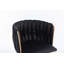Chaise de salle à manger en velours avec pieds Design
