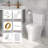 16.5"Dual-Flush Elongated One-Piece Toilet with Glazed Surface Modern Toilet with Comfort Seat Height (Seat Included)