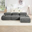 Canapé modulaire en forme de L sans assemblage Design ergonomique adapté aux animaux de compagnie