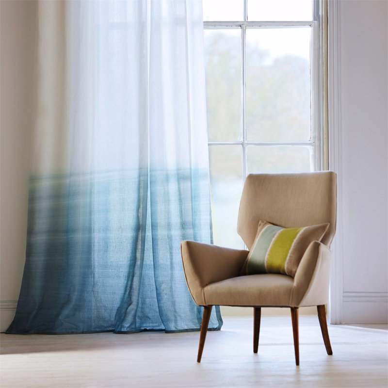 Tranquil Fabric, Sky/Chalk