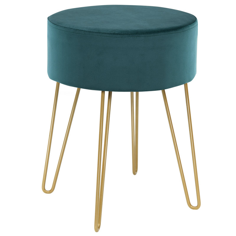 Rudd Steel Accent Stool, Green