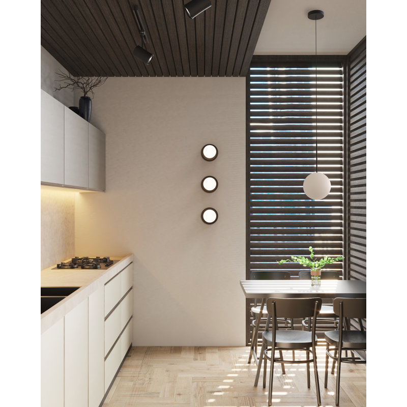 Applique murale en verre Bola, Chrome, H 5,6 po x l 4 po x P 4 po