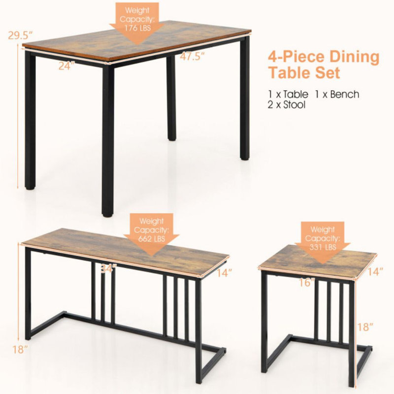Ensemble repas pour 4 personnes Estibaliz