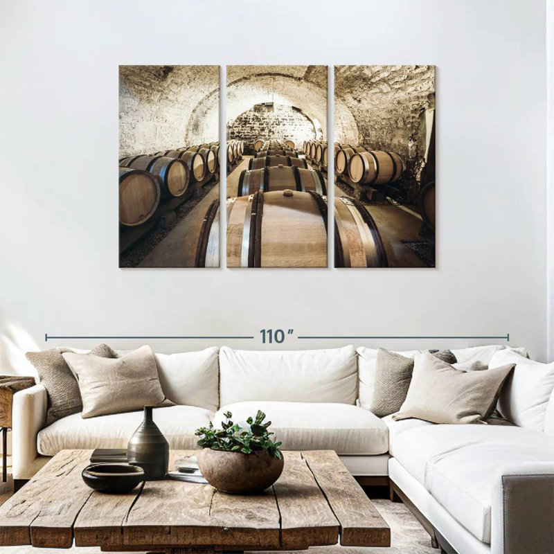 Yarlin Ancient Wine Cellar, 48" H x 74" W