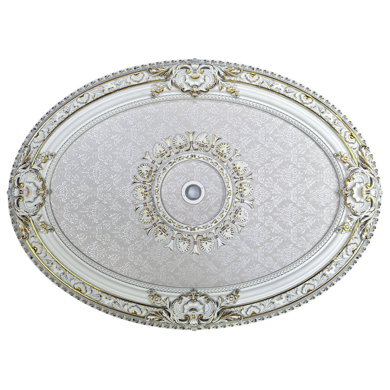 Imperial Pearl Oval Ceiling Medallion 43 inch,  Imperial Pearl