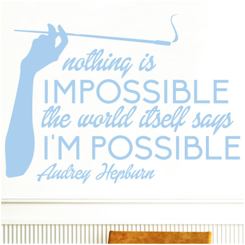 Wall Decal, Large, Light Blue