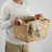 Handwoven Wicker Storage Baskets with Wooden Handles (Set of 3)