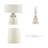 Gracie Mills Mykonos 16" Ceramic Table Lamp